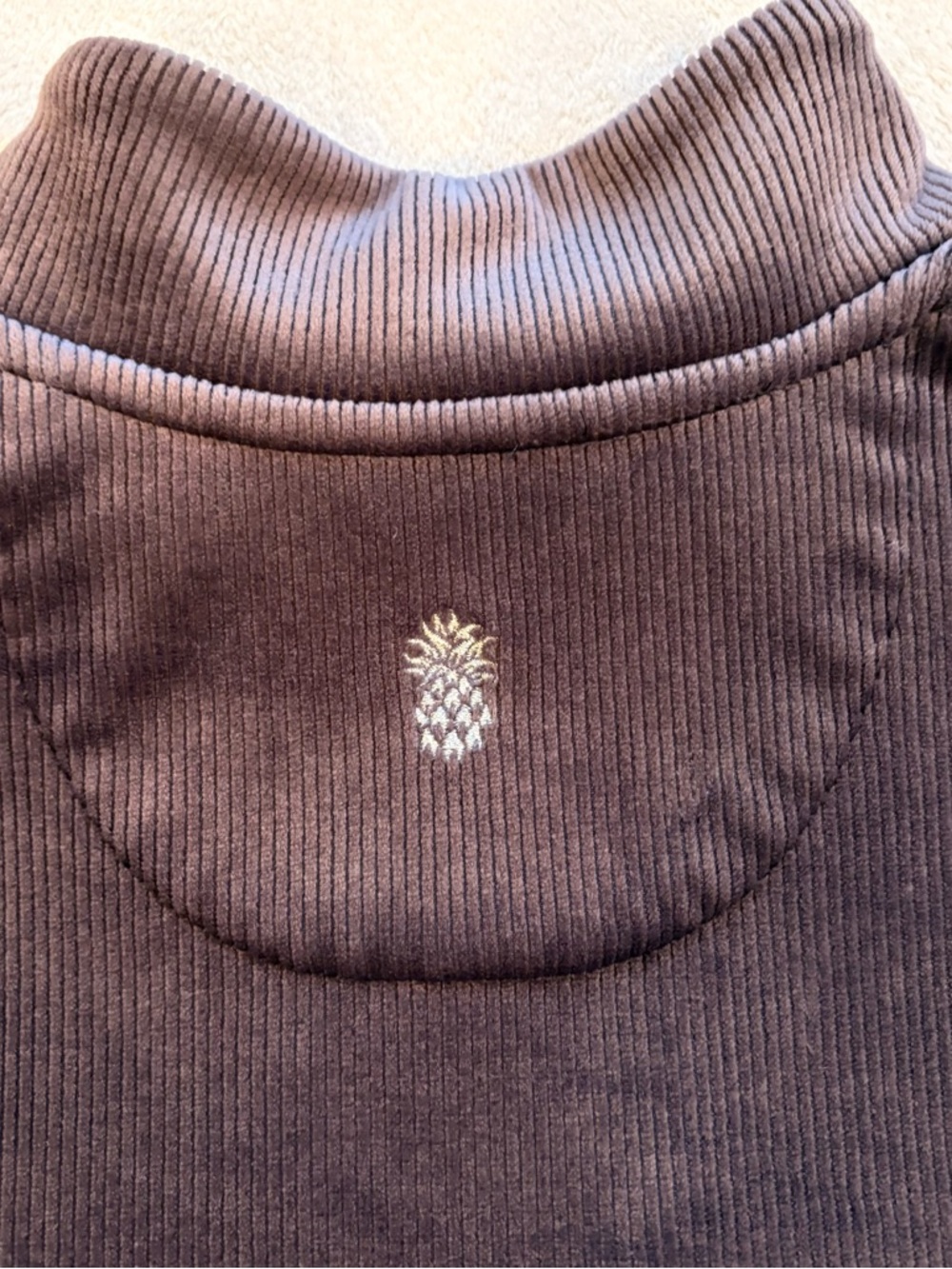 Tommy Bahama Cozy Cove Cord 1/2 Zip Sweatshirt Sz S - Picture 9 of 9